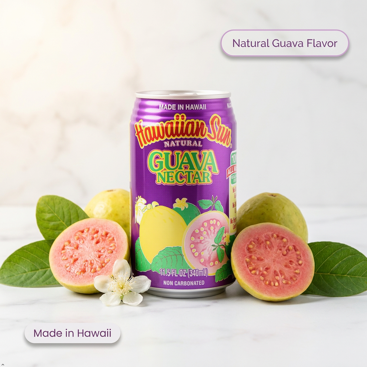 Hawaiian Sun Nectar, Guava, 11.5 fl oz (Pack of 24) Hawaiian Sun