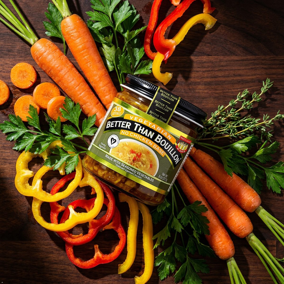 Better Than Bouillon Vegetarian No Chicken Base, Makes 38 Cups of Broth, 8 oz Better Than Bouillon