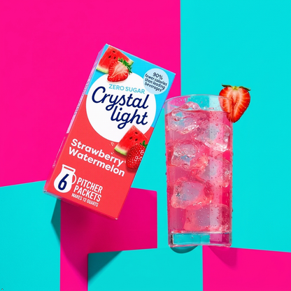 Crystal Light Drink Mix, Zero Sugar Powdered Water Enhancer (Pack of 4) Crystal Light