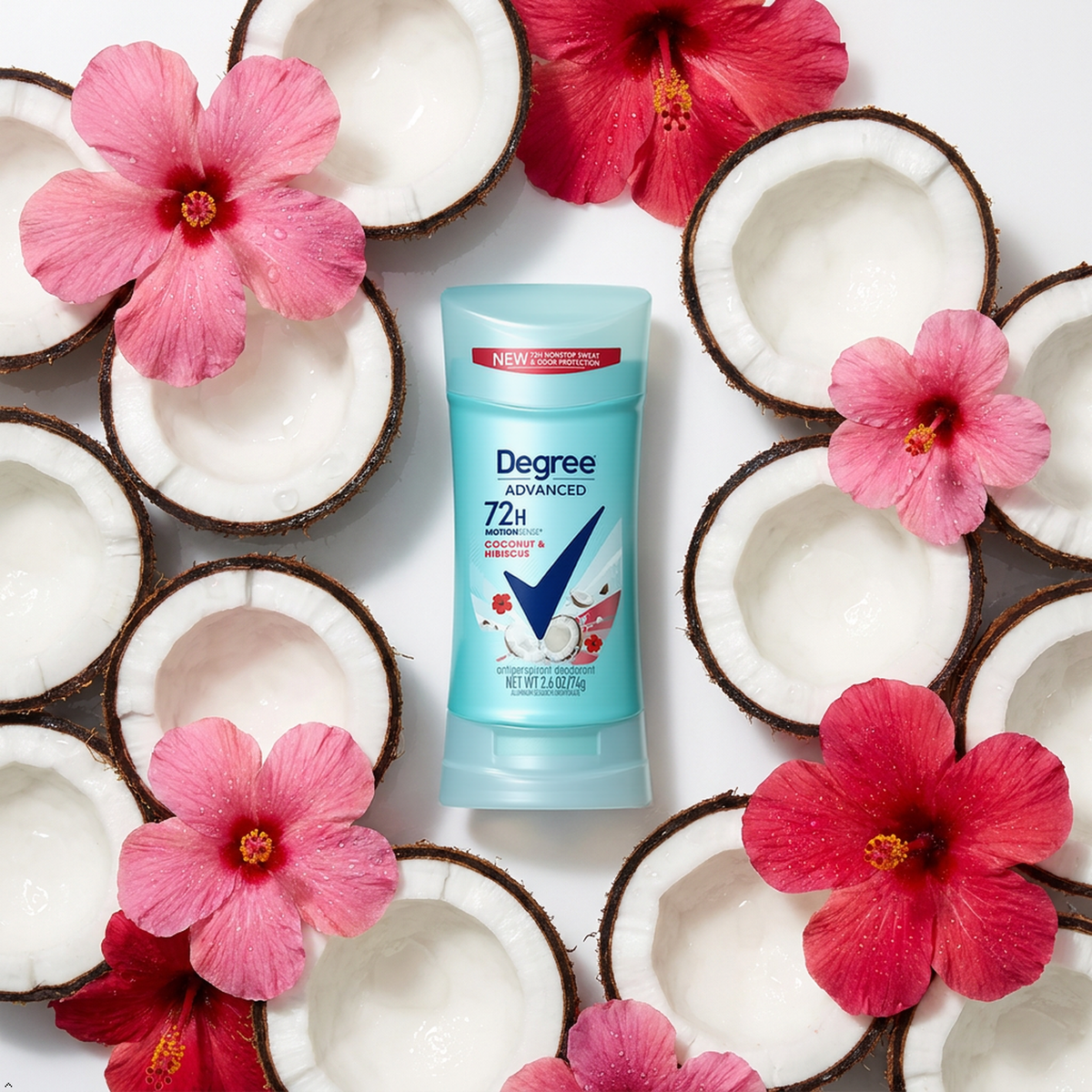 Degree, Antiperspirant Deodorant Coconut & Hibiscus, 2.6 oz Degree