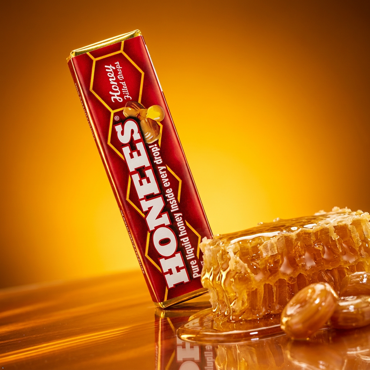 Honees Honey Filled Drops - (Pack of 24) - 1.6 oz Honees