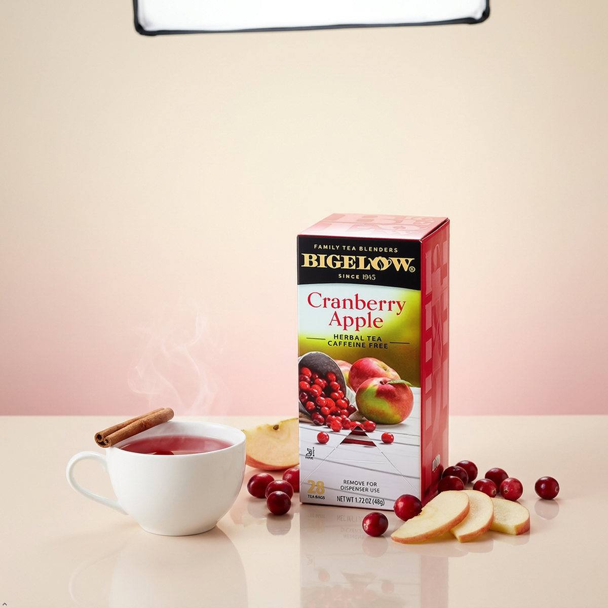 Bigelow Cranberry Apple Herbal Tea, 28 Count Bigelow