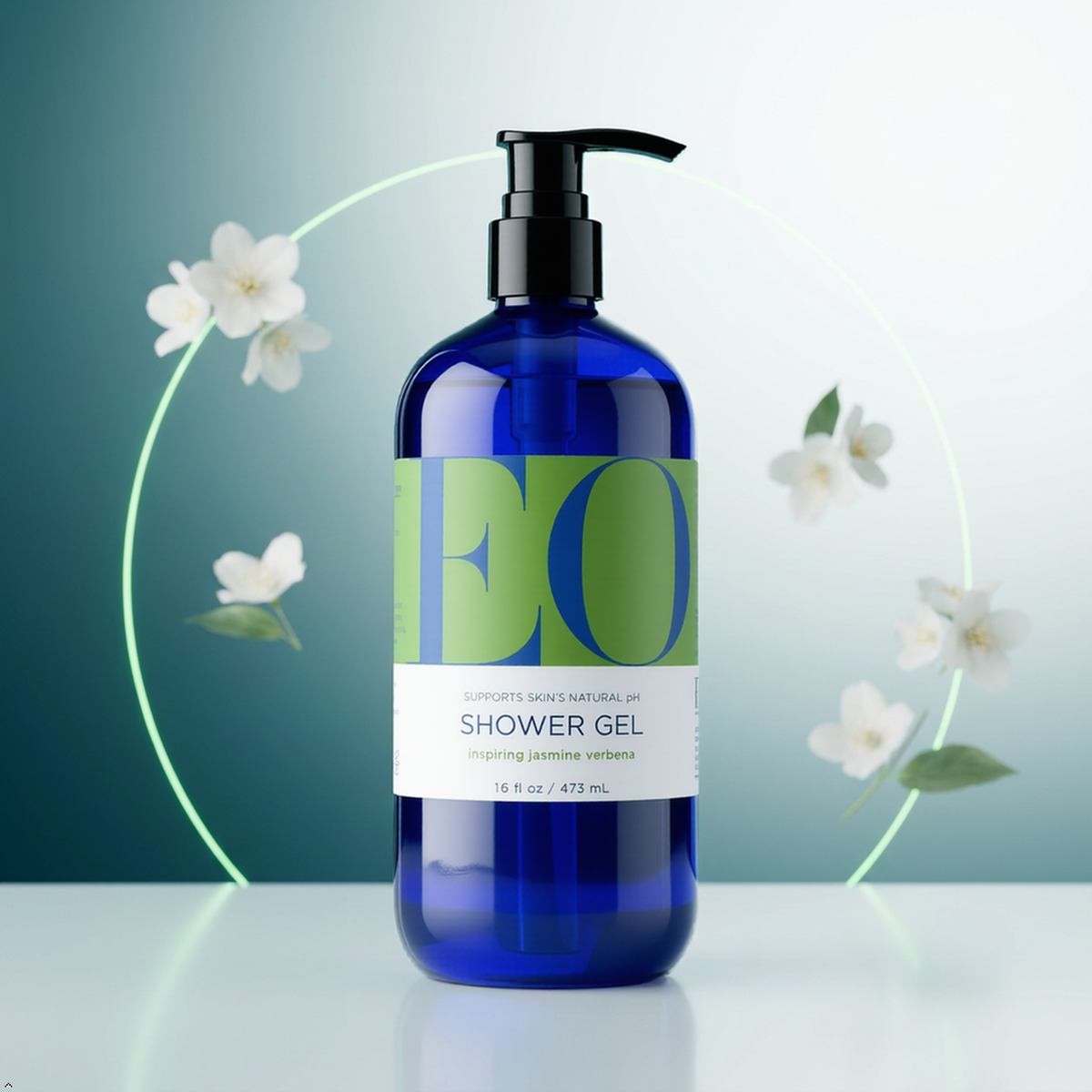 Eo, Shower Gel Jasmine Verbena, 16 fl oz EO