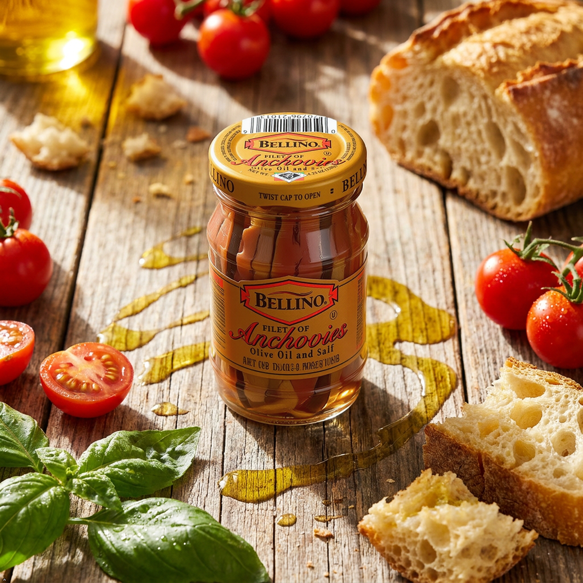 Bellino, Anchovy Fillets, 4.25 oz Bellino