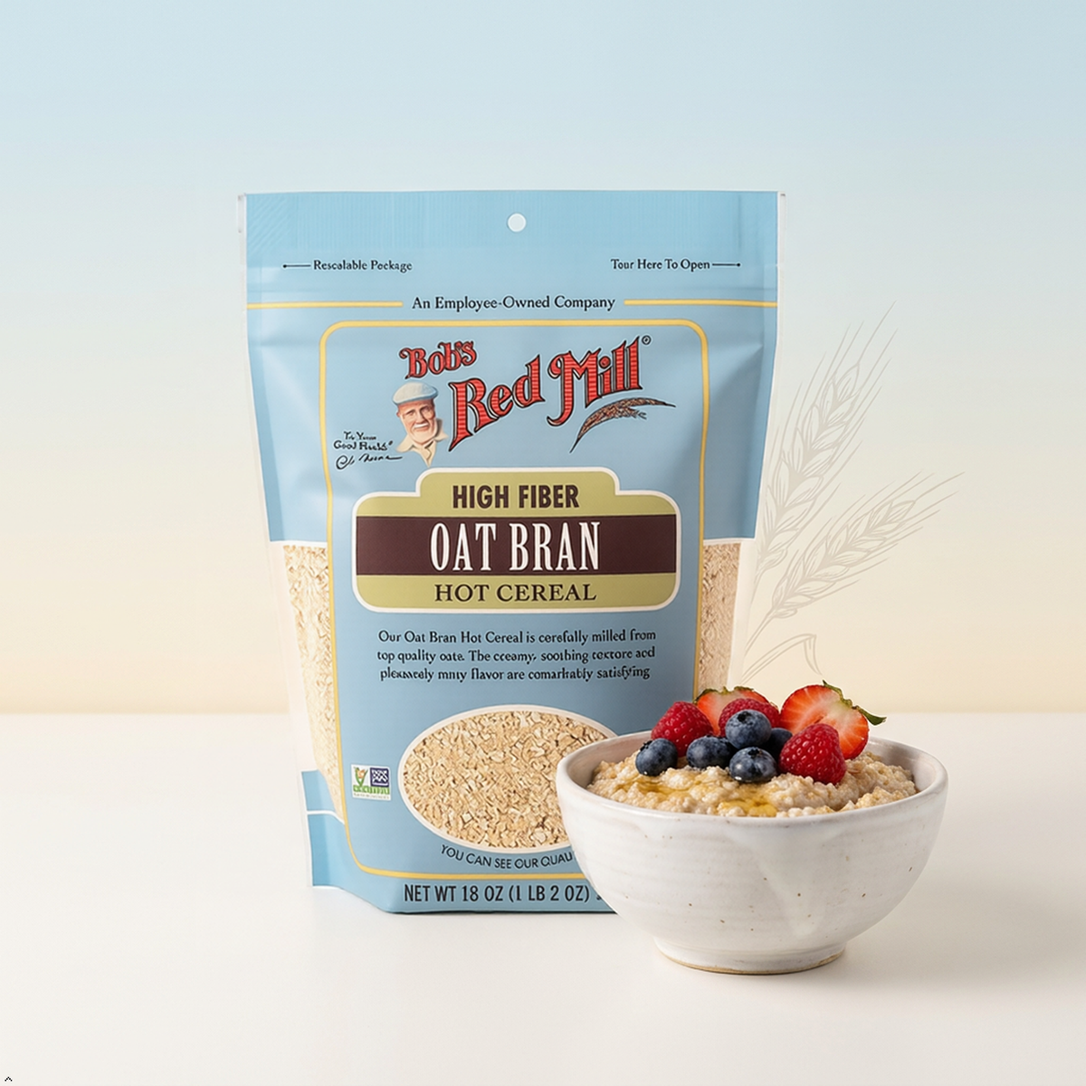Bob's Red Mill Cereal Oat Bran, 18-Ounce (Pack of 3) Bob's Red Mill