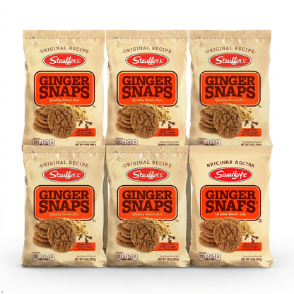 Stauffers Ginger Snaps Bag, 14-Ounce Bags (Pack of 6) Stauffers