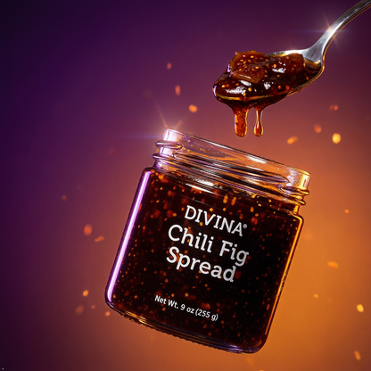 DIVINA Chili Fig Spread Jam, 9 oz Divina