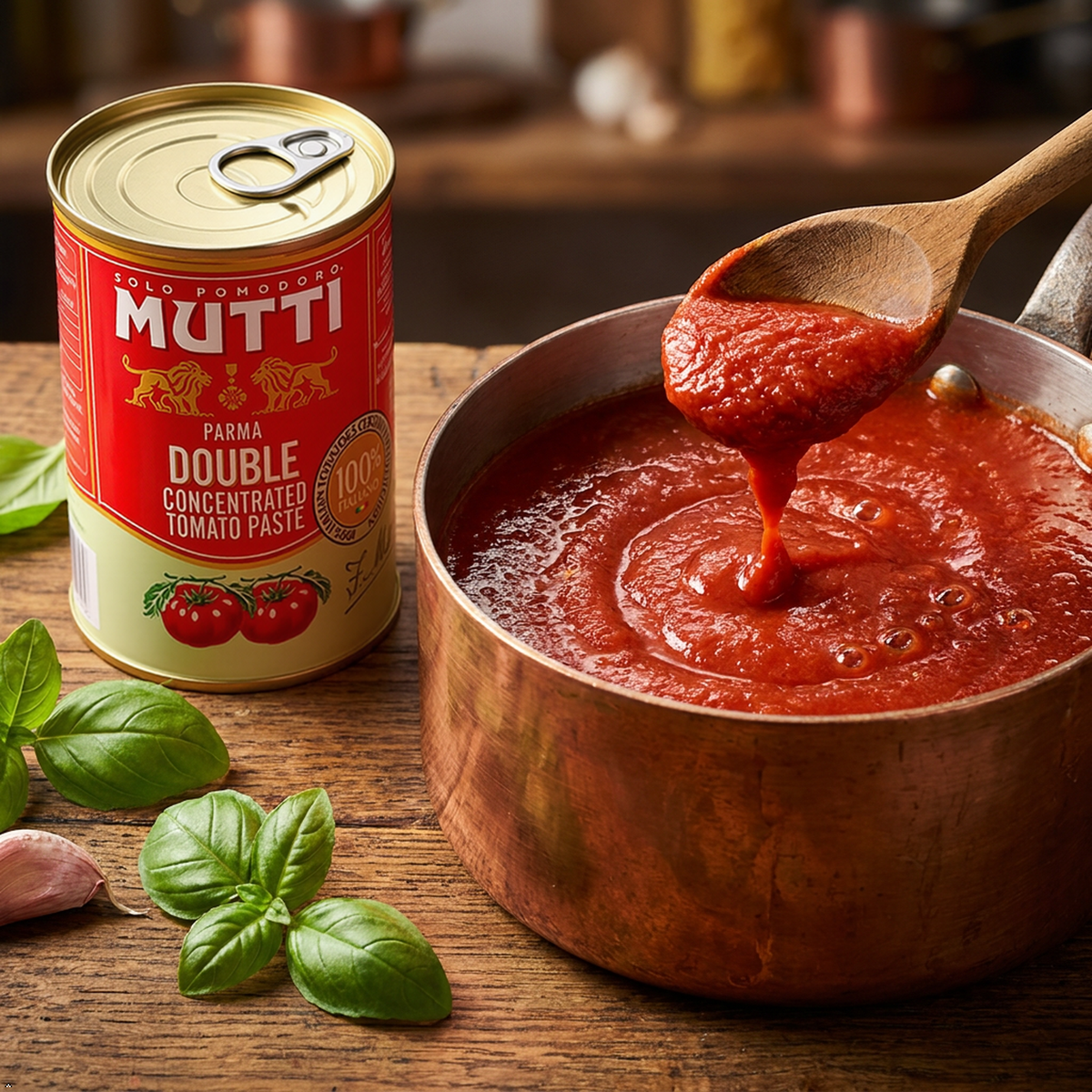 Mutti Double Concentrated Tomato Paste (Doppio Concentrato), 4.94 oz Can Mutti