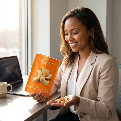 Sahale Snacks Tangerine Vanilla Cashew-Macadamia Glazed Mix, 4 oz (Pack of 2) Sahale Snacks