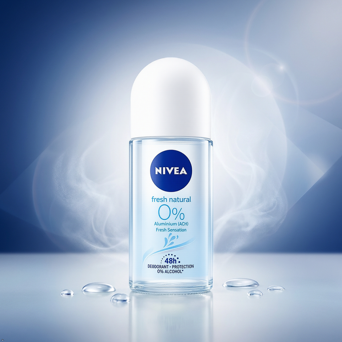 Nivea Roll On Aluminium Free Fresh Natural 0% Aluminum Free Deodorant, 50g NIVEA