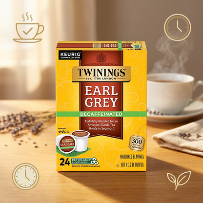 Twinings of London Decaffeinated Earl Grey Tea K-Cups for Keurig (Pack of 2) Twinings of London