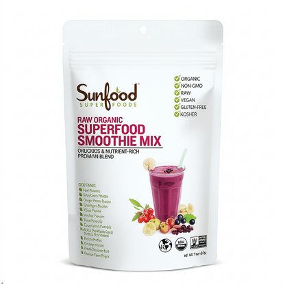 Sunfood Raw Organic Smoothie Mix, 8 oz Sunfood