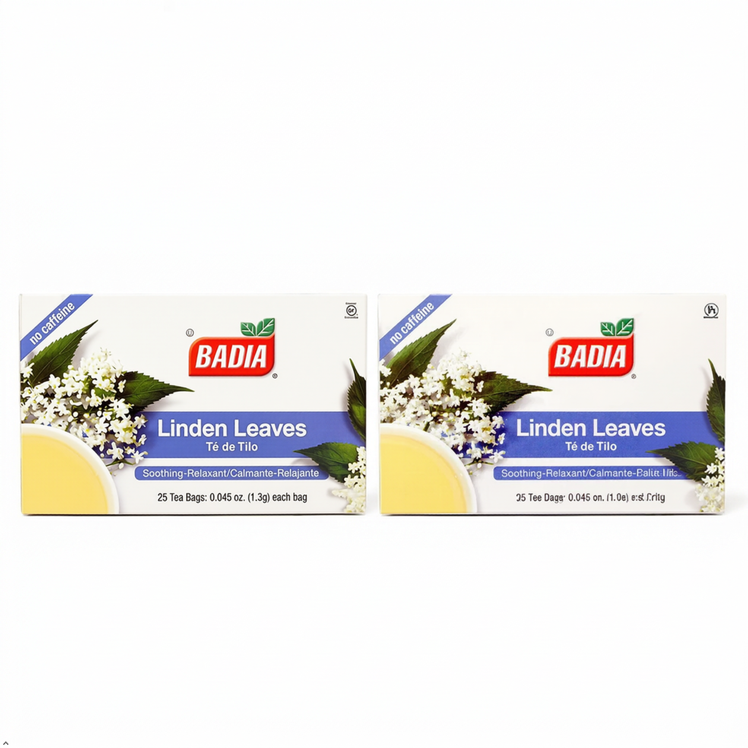 Badia Linden Leaves Tea, 25 Tea Bags (Pack of 2) Badia