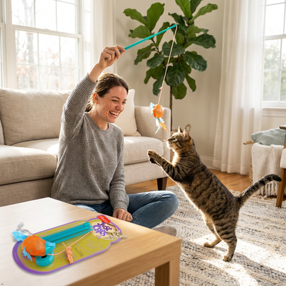 Hartz 88538 At Play Gone Fishin Cat Toy Assorted Colors Hartz