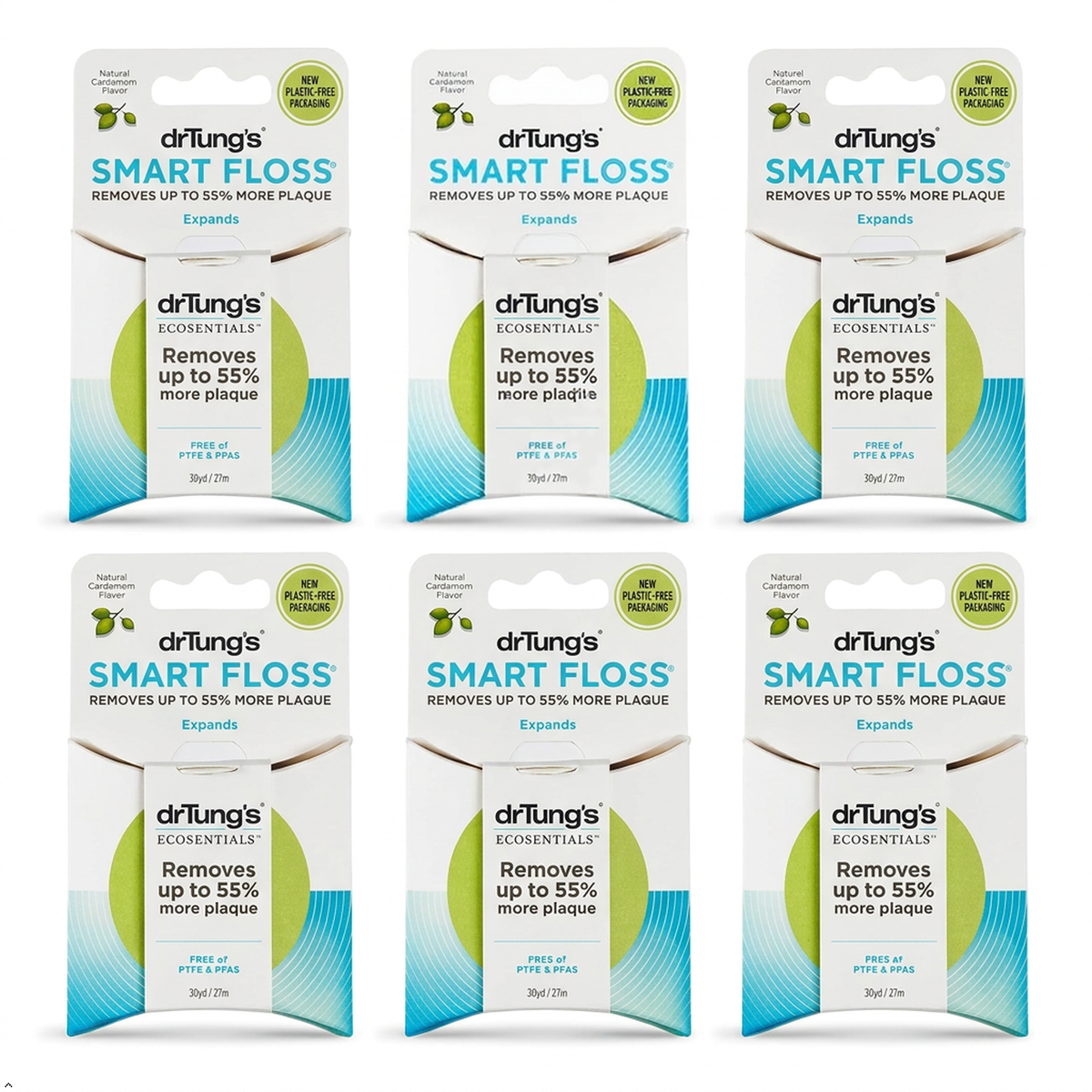 Dr. Tungs Smart Floss - 30 Yards - (Pack of 6) Dr. Tung's
