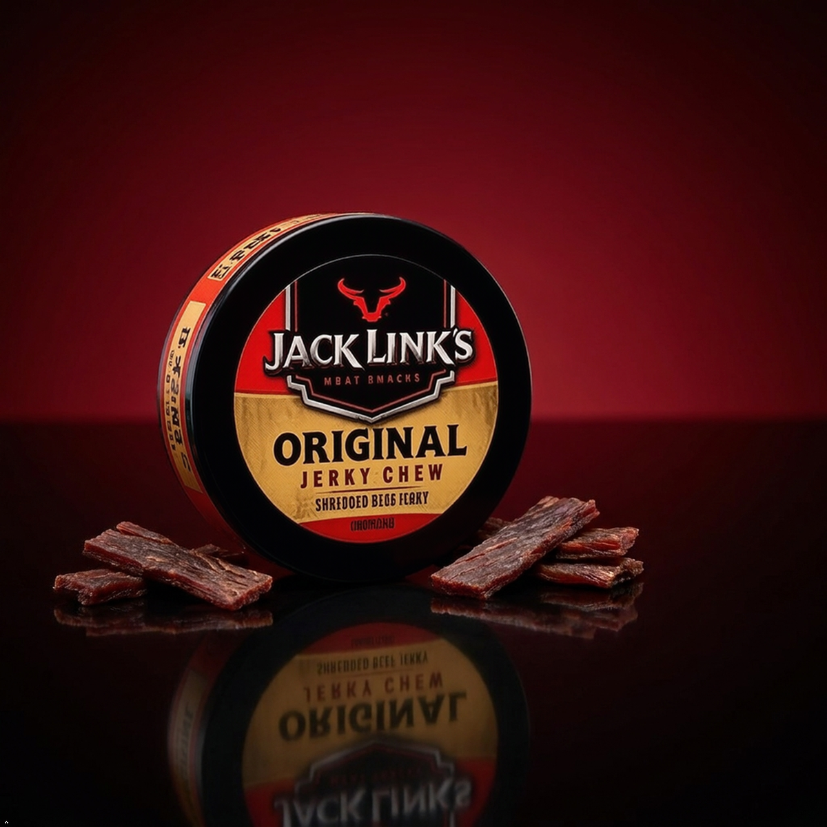 Jack Links Original Jerky Chew Original Shredded Beef Jerky 0.32 oz Cans (Pack of 6) Jack Link's