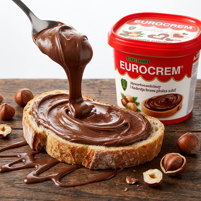 Eurocrem Hazelnut Milk and Cocoa Spread 500g Eurocrem