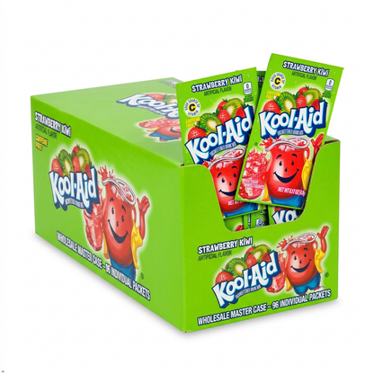 Kool Aid Strawberry Kiwi Drink Mix, Makes 2 Quarts (96 Packets) Kool-Aid