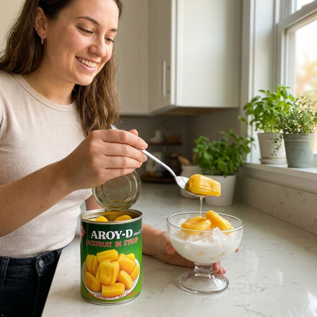 AROY-D Jackfruit In Syrup 565g alloy Dee jack fruit syrup AROY-D