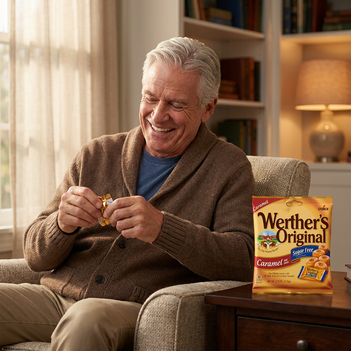 Werther's Original Sugar Free Caramel Hard Candies, 2.75 oz (Pack of 12) Werther's Original