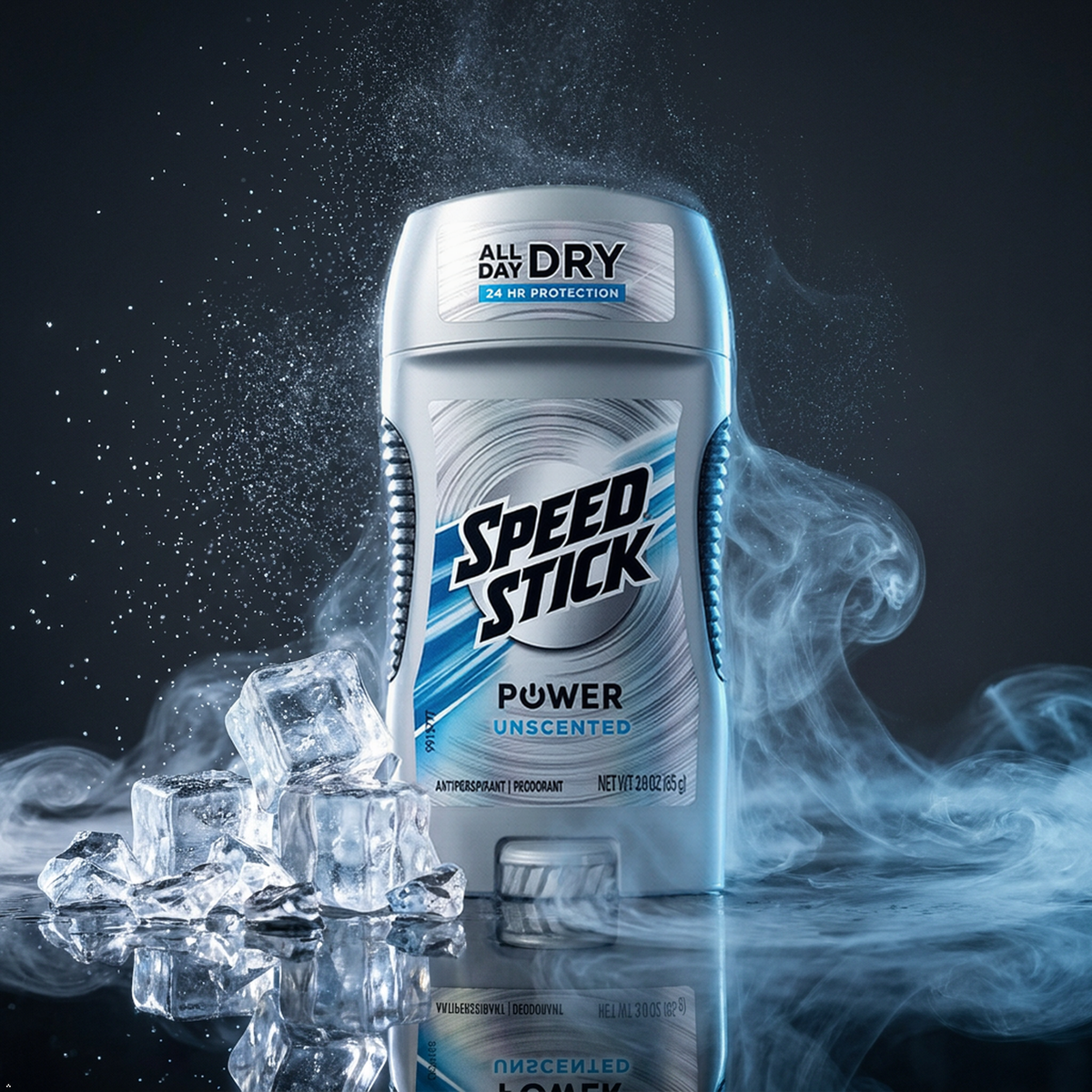 Speed Stick by Mennen Power Antiperspirant & Deodorant Solid, Unscented 3 oz Speed Stick