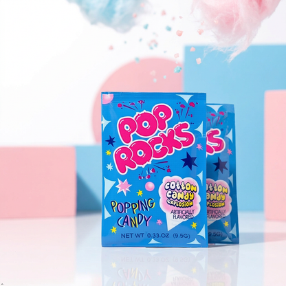 POP ROCKS Popping Candy, Cotton Candy, 24 Count, 0.33 oz (Pack of 24) POP ROCKS