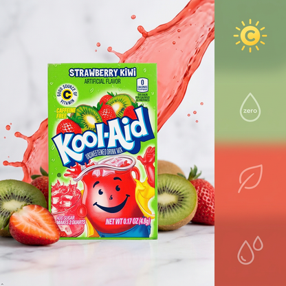 Kool Aid Strawberry Kiwi Drink Mix, Makes 2 Quarts (96 Packets) Kool-Aid