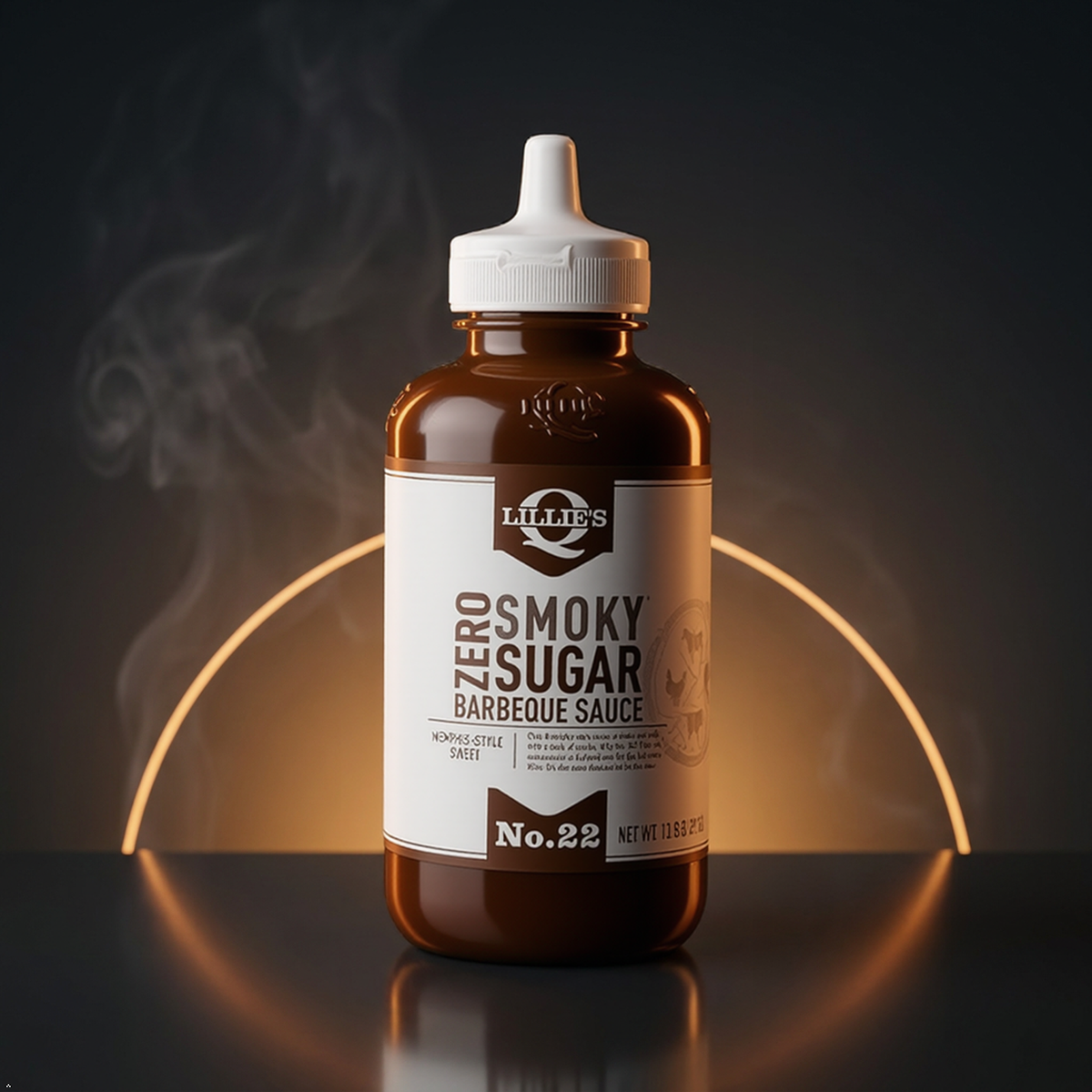 Lillie's Q Zero Sugar Smoky BBQ Sauce, 13.8 oz Lillie's Q