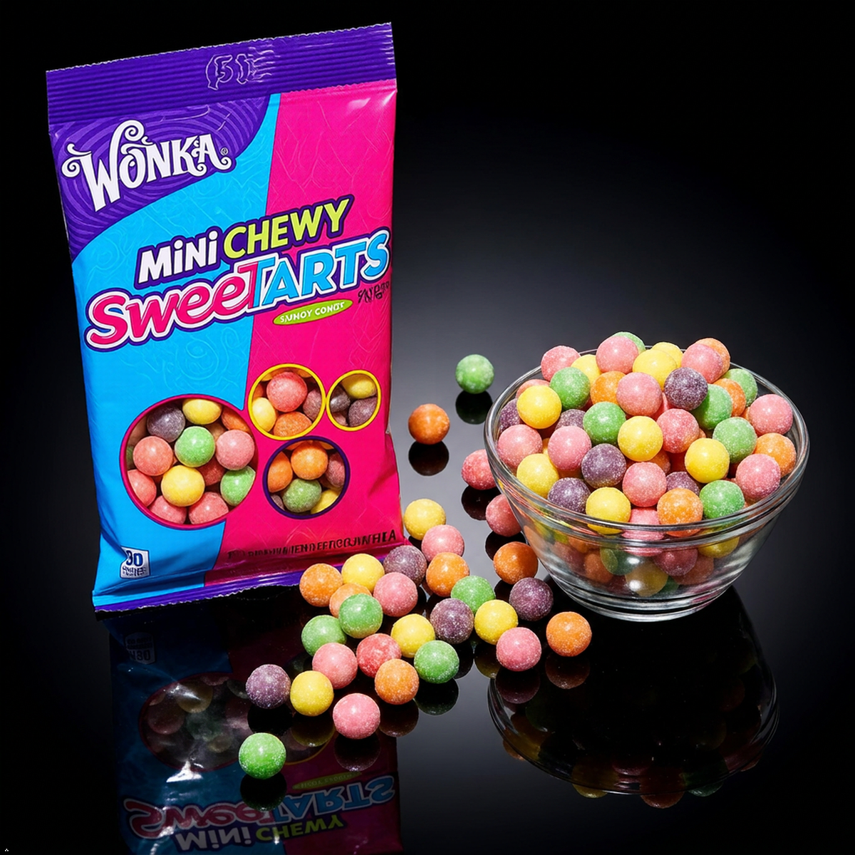 SweeTarts Mini Chewy Candy, Mixed Fruit, 6 oz (Pack of 2) SweeTARTS