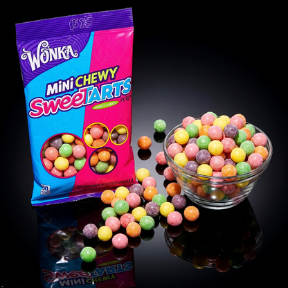 SweeTarts Mini Chewy Candy, Mixed Fruit, 6 oz (Pack of 2) SweeTARTS
