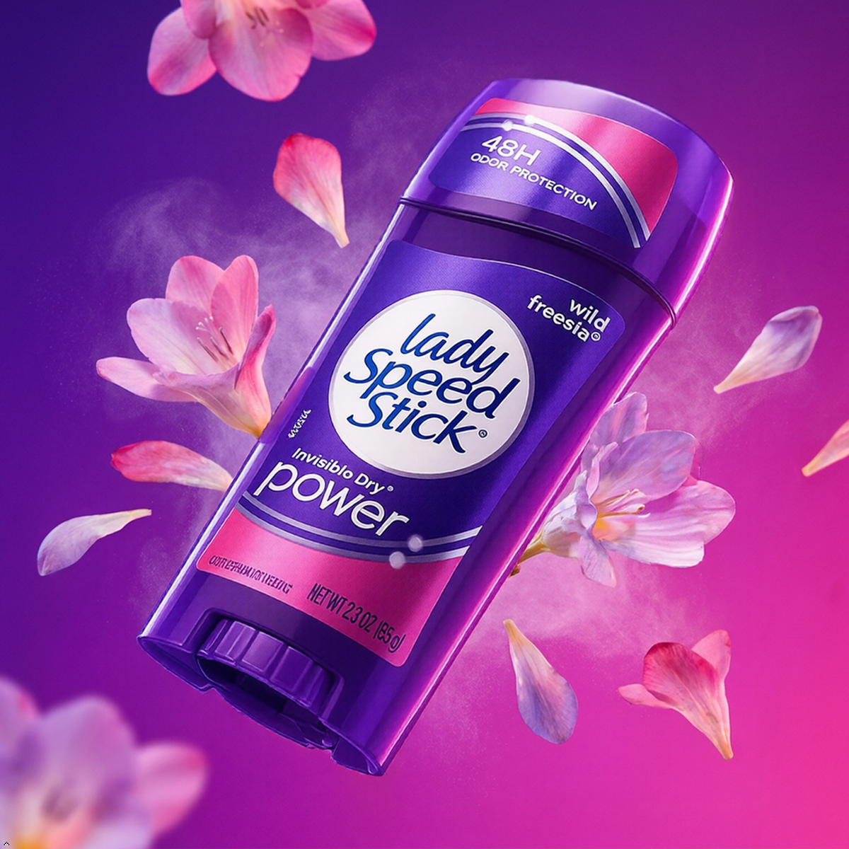 Lady Speed Stick Invisible Dry Antiperspirant, Wild Freesia, 2.3 oz (Pack of 6) Lady Speed Stick