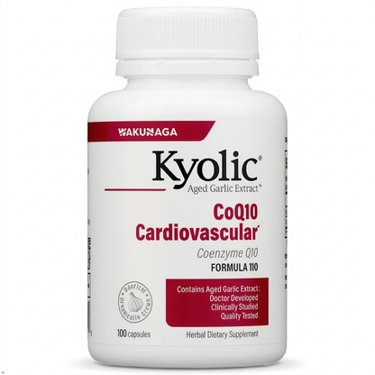 Kyolic Aged Garlic Extract Coq10 Cardiovascular\* Formula 110 100 Capsules Kyolic