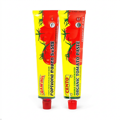 Cento Double Concentrated ORGANIC Tomato Paste 4.56 oz tubes (Pack of 2) Cento