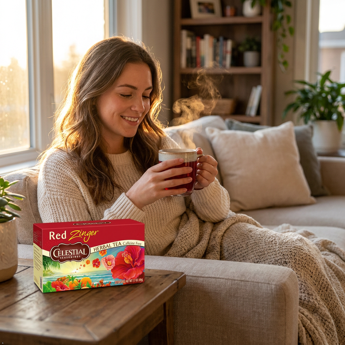 Celestial Seasonings Red Zinger Caffeine-Free Herbal Tea, 20 Bags (Pack of 3) Celestial Seasonings