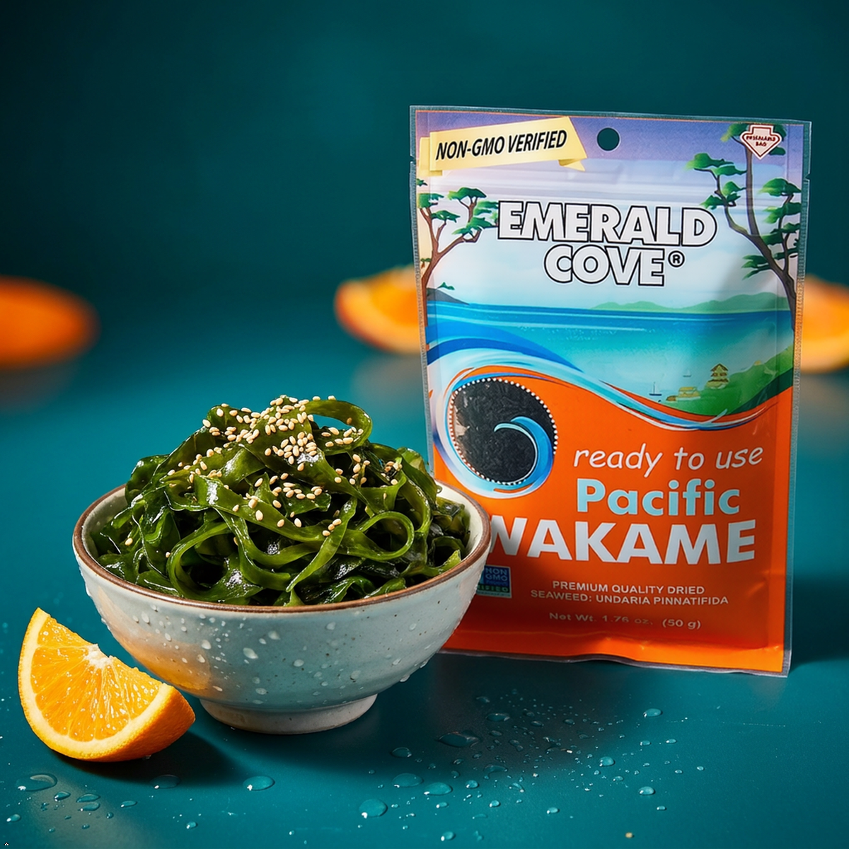 Emerald Cove Silver Grade Wakame (Dried Seaweed), 1.76-Ounce Bags (Pack of 6) Emerald Cove