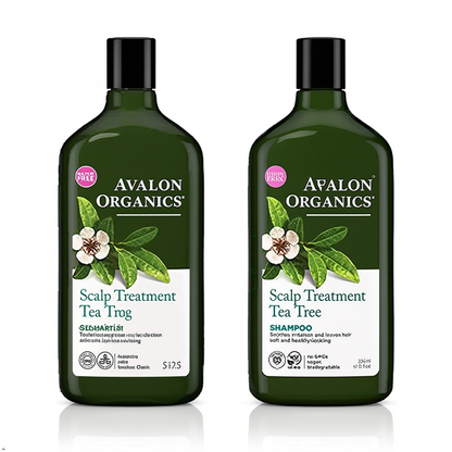 Avalon Organics Scalp Treatment Tea Tree Shampoo, 11 oz (Pack of 2) Avalon Organics
