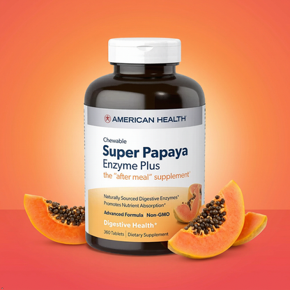 American Health Multi-Enzyme Plus, Super Papaya, 360 Count American Health