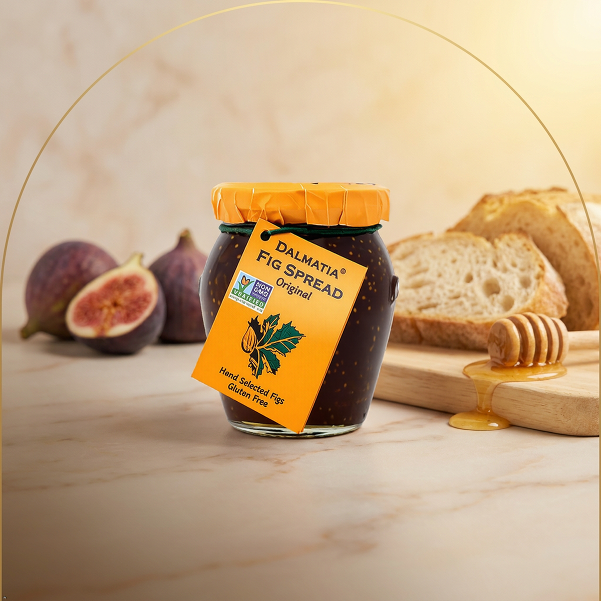 Dalmatia Fig Spread, 8.5 oz - All-Natural, Non-GMO, Award-Winning (Pack of 3) Dalmatia