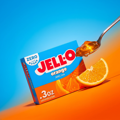 Jell-O Sugar Free Orange Gelatin Dessert Mix, 0.30 oz (Pack of 5) Jell-O