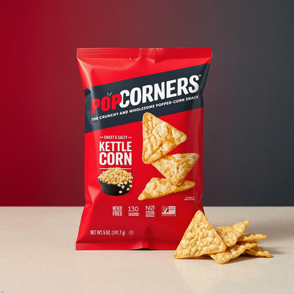 PopCorners Popped Corn Snack Chips, Kettle Corn, 5 oz PopCorners