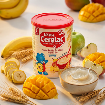 Nestle Cerelac, Mixed Fruits and Wheat with Milk, 14.1 oz Can Cerelac