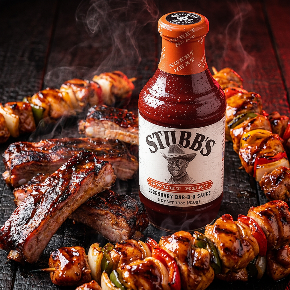 Stubb's Sweet Heat BBQ Sauce, 18 oz Stubb's