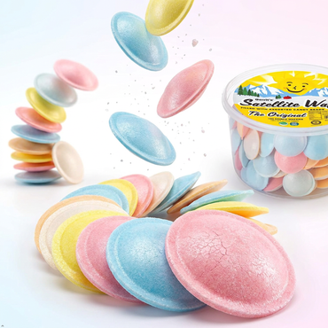 Gerrit's Original Satellite Wafers with Candy Beads, 100 Count, 4.41 oz Gerrit's