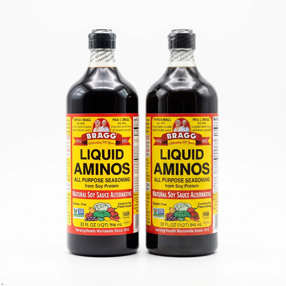 Bragg Liquid Aminos All Purpose Seasoning, 32 fl oz (Pack of 2) Bragg