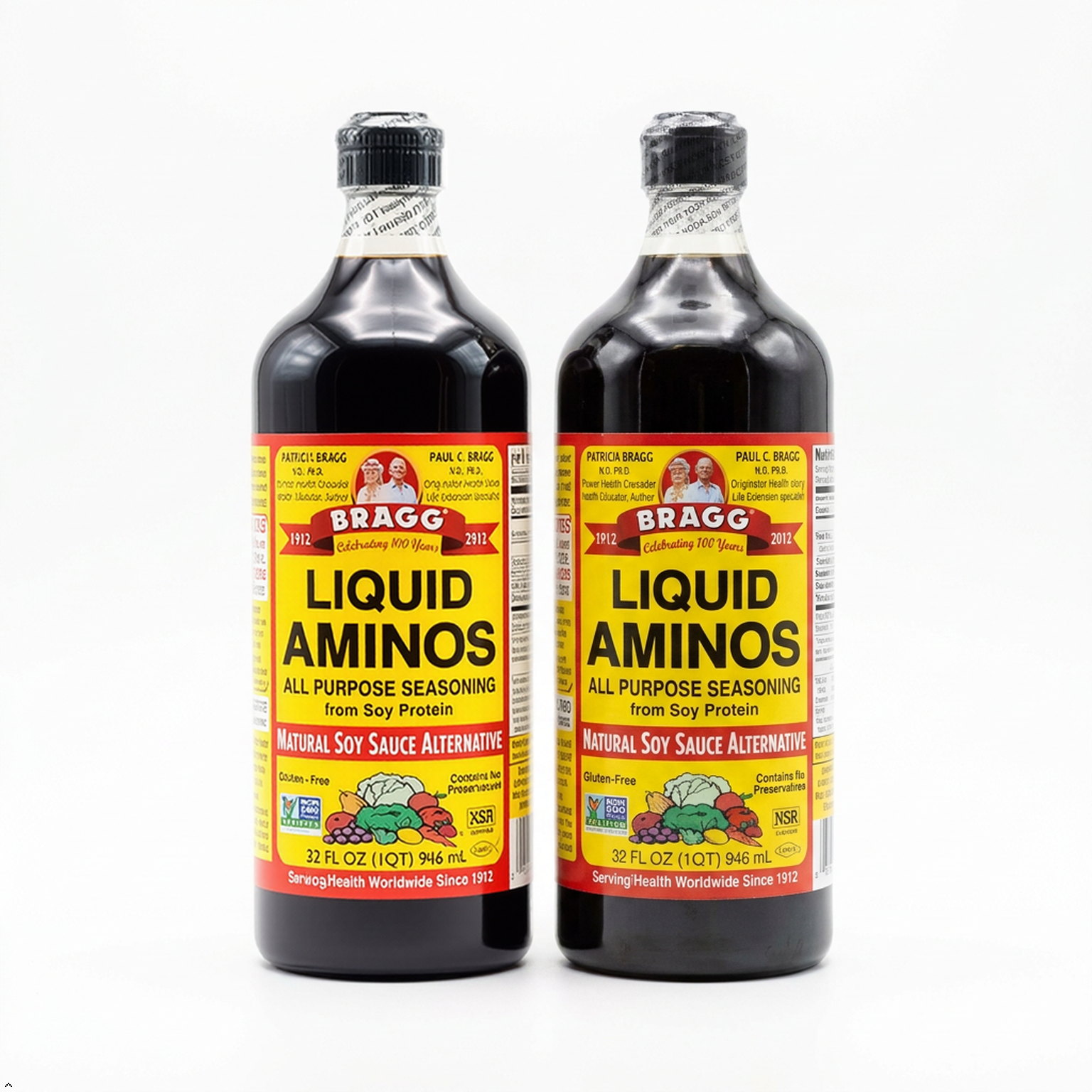 Bragg Liquid Aminos All Purpose Seasoning, 32 fl oz (Pack of 2) Bragg