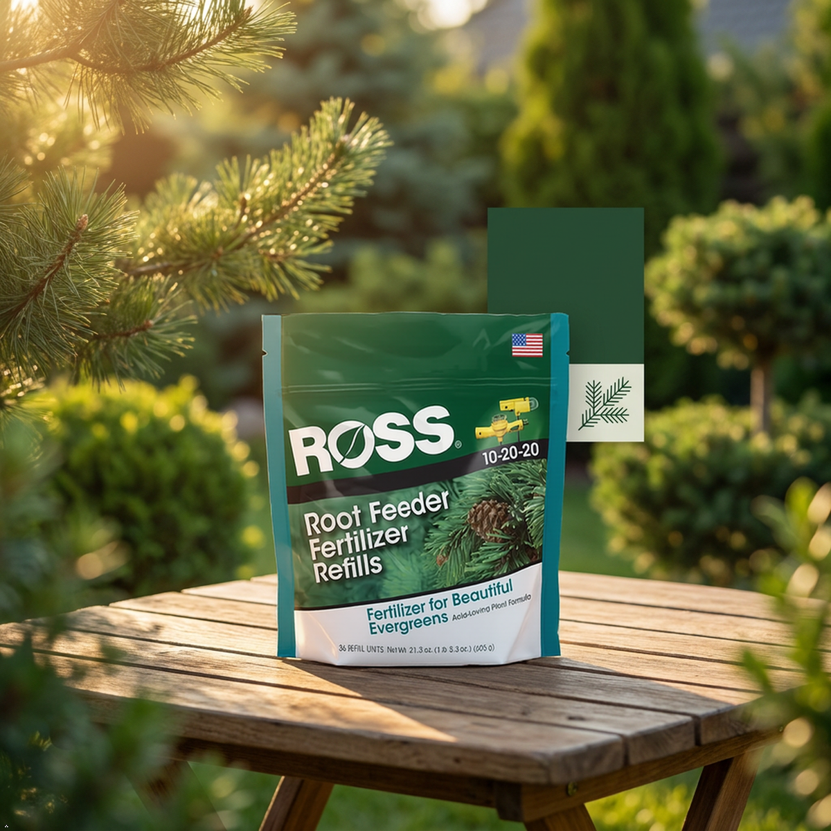 Ross 14266, Fertilizer Refills, for Evergreen Root Feeders, 36 Refill Units Ross