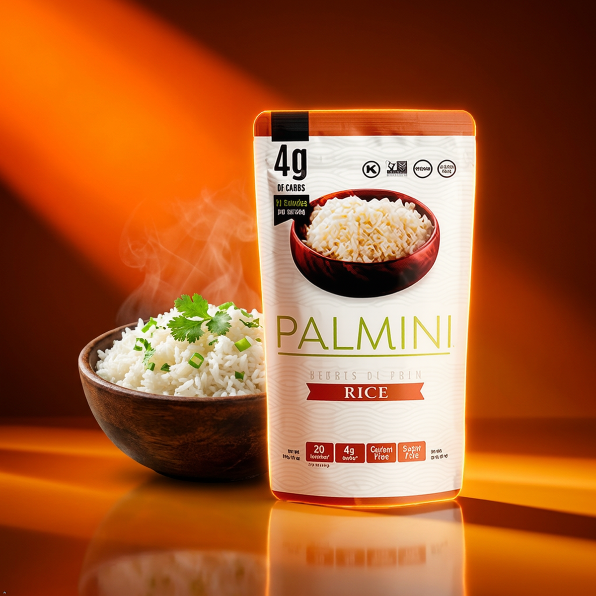Palmini Rice - Low-Carb, Low-Calorie Hearts of Palm Rice - Keto, Non-GMO - As Palmini