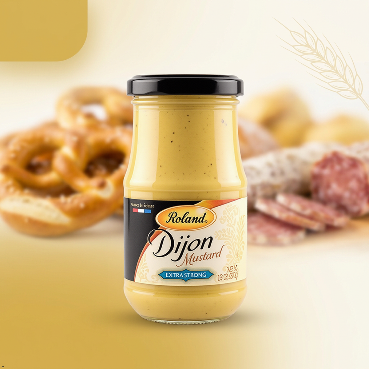 Roland Extra Strong Dijon Mustard, 13.oz Roland