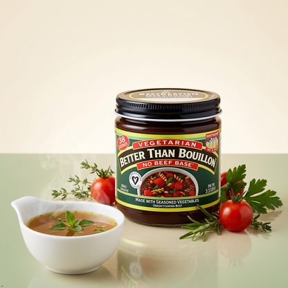 Better Than Bouillon Vegetarian No Beef Base, Made with Seasoned (Pack of 2) Better Than Bouillon