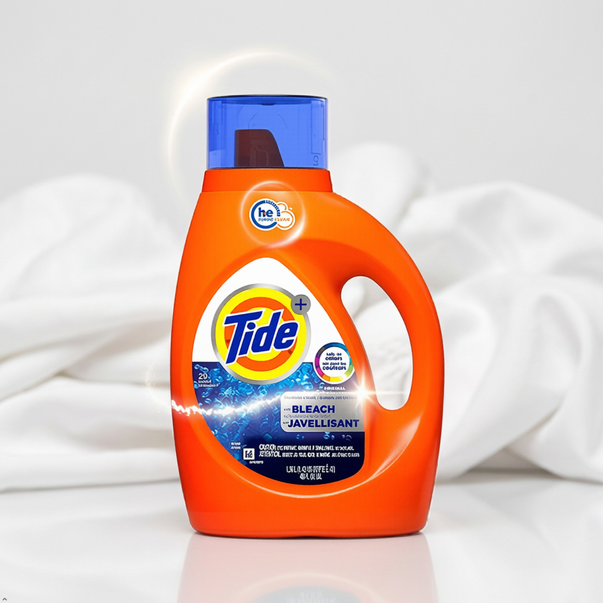 Tide Plus Bleach Alternative HE Liquid Laundry Detergent, 46 fl oz, 29 Loads Tide